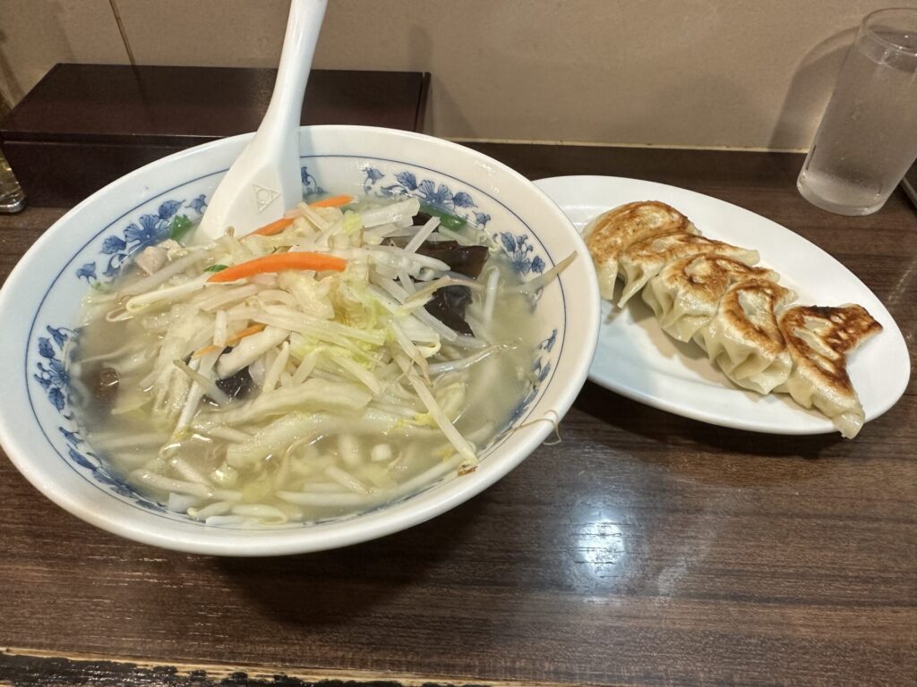 タンメンと餃子