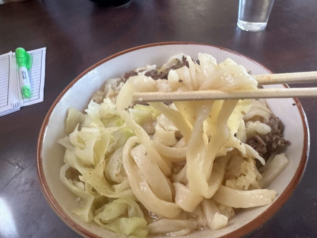 手打ちのうどん