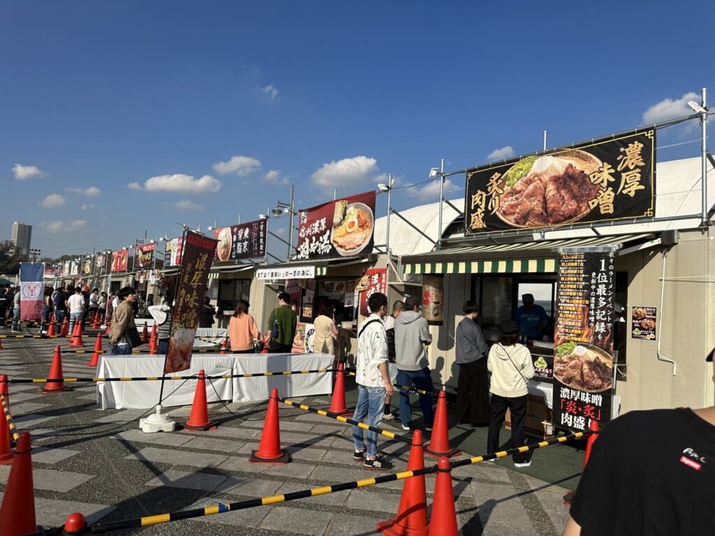 東京ラーメンフェスタ2023：会場内ラーメンブース