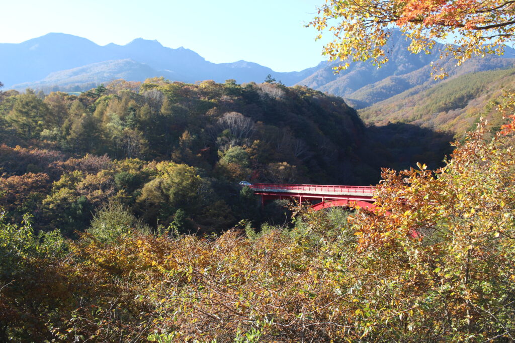 ROCK：清泉寮近くの東沢大橋の紅葉②